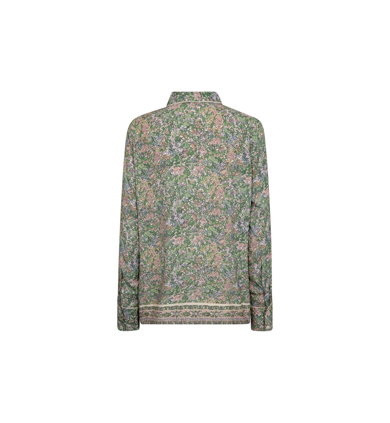 MOS MOSH - Kana Flowish Orchid Shirt | Turf Green