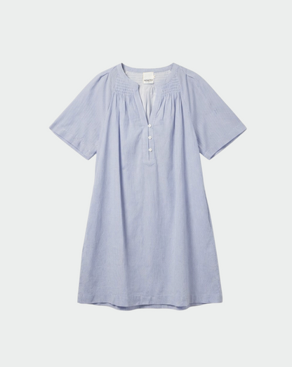 Indi & Cold - Short Pinstriped Dress