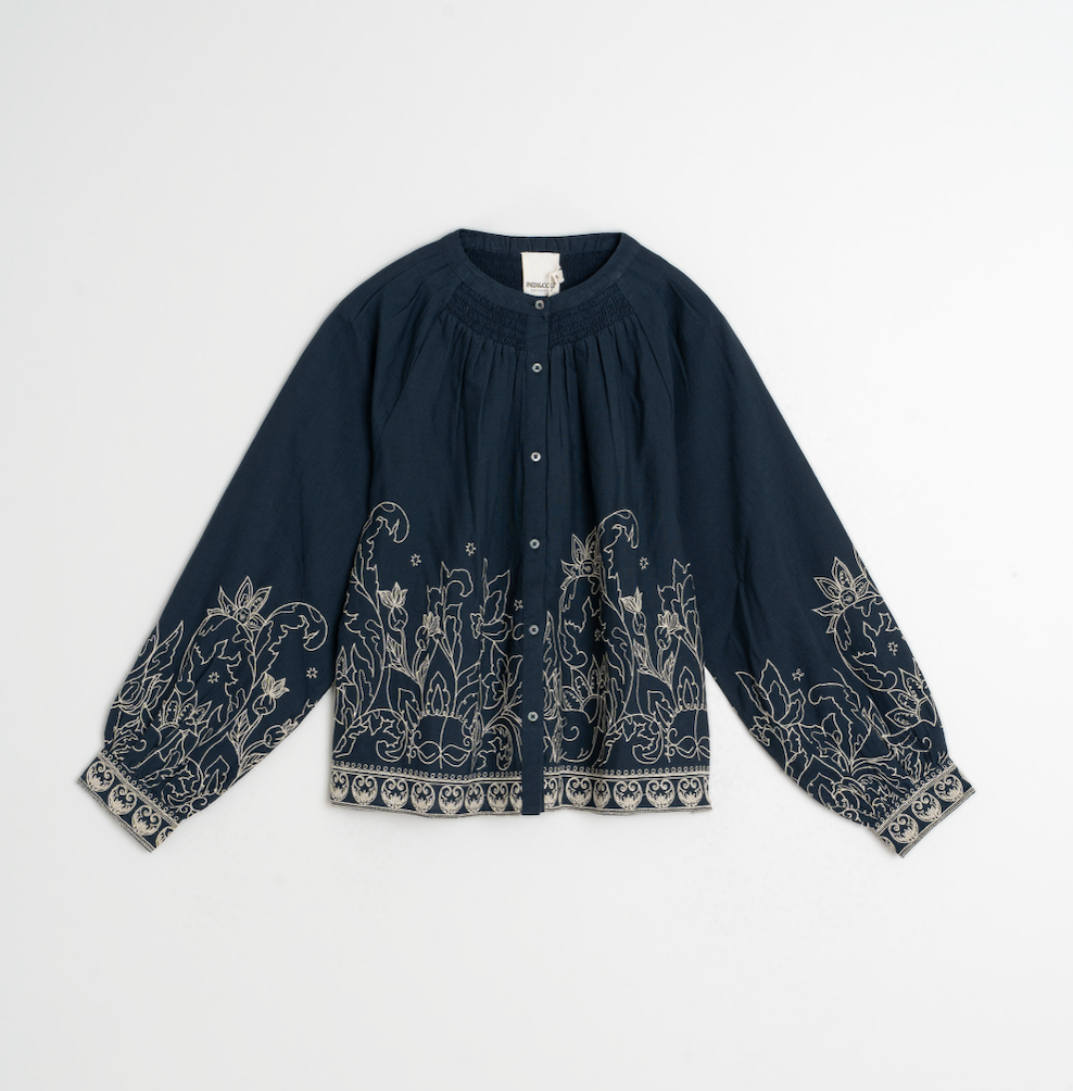 Indi & Cold - Floral Hem Blouse