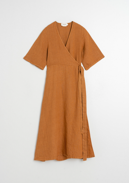 Indi & Cold - Crossover Linen Dress