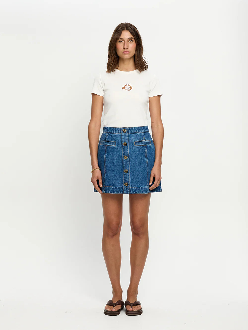 KIVARI - Shea Denim Skirt