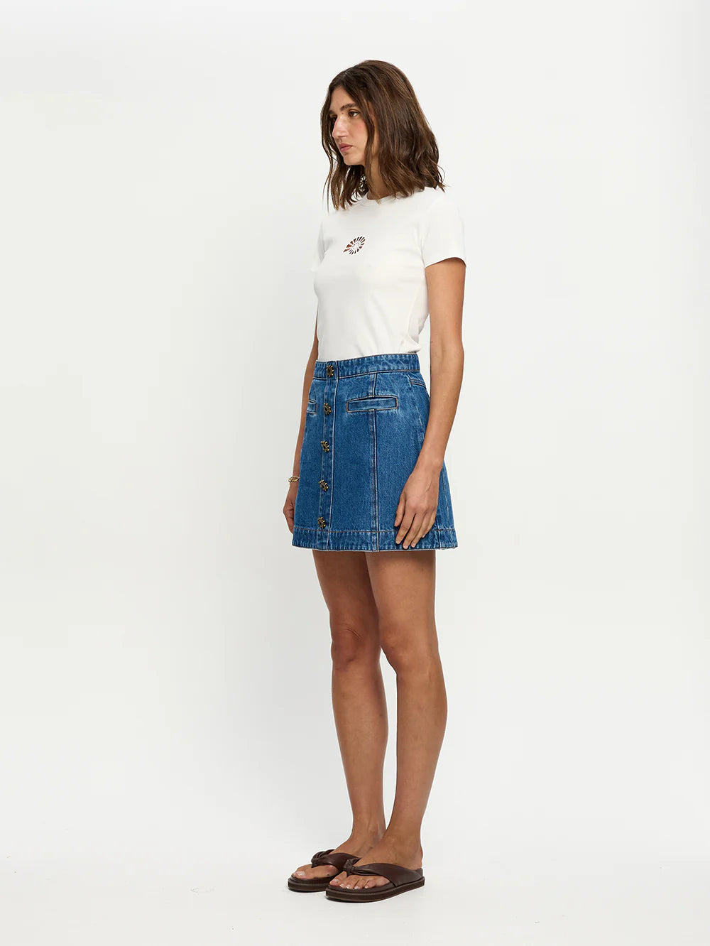 KIVARI - Shea Denim Skirt