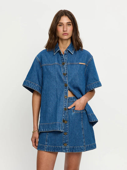 KIVARI - Shea Denim Skirt