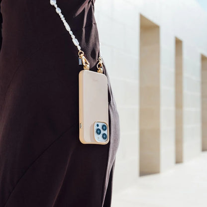 Louve Collection - Moon Pearl Crossbody Phone Chain