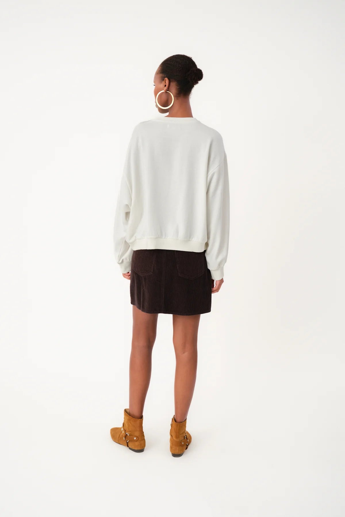 Lolly's Laundry - SydneyLL Leopard Sweatshirt | White