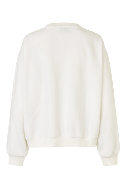 Lolly's Laundry - SydneyLL Leopard Sweatshirt | White