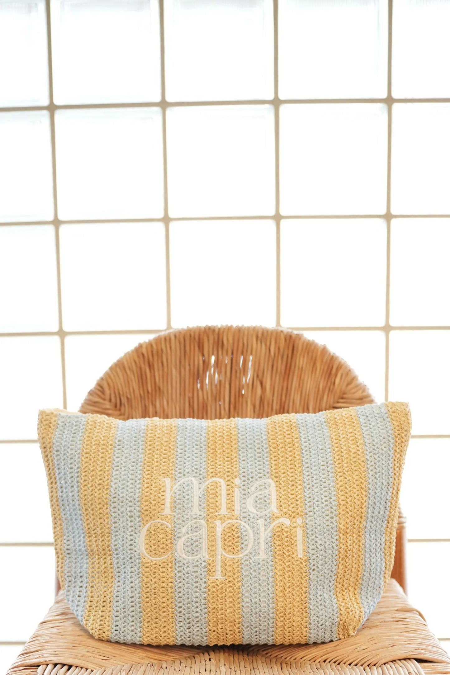 Mia Capri - Vacay Tote | Pale Blue