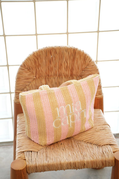 Mia Capri - Vacay Tote | Pale Pink