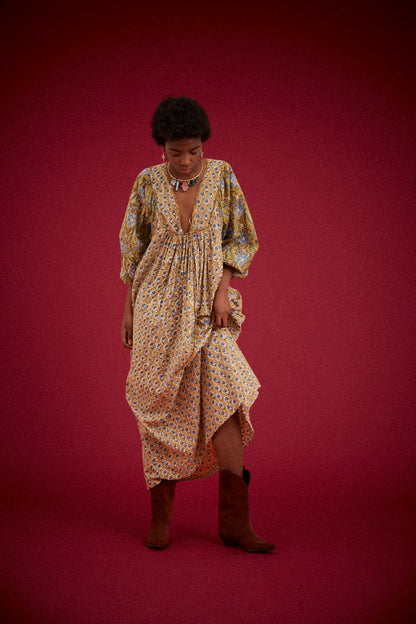 Kinga Csilla - Zoya Block Print Marrakech Dress