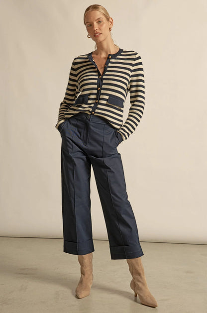 Zoe Kratzmann - Camber Knit | Midnight Cream Stripe