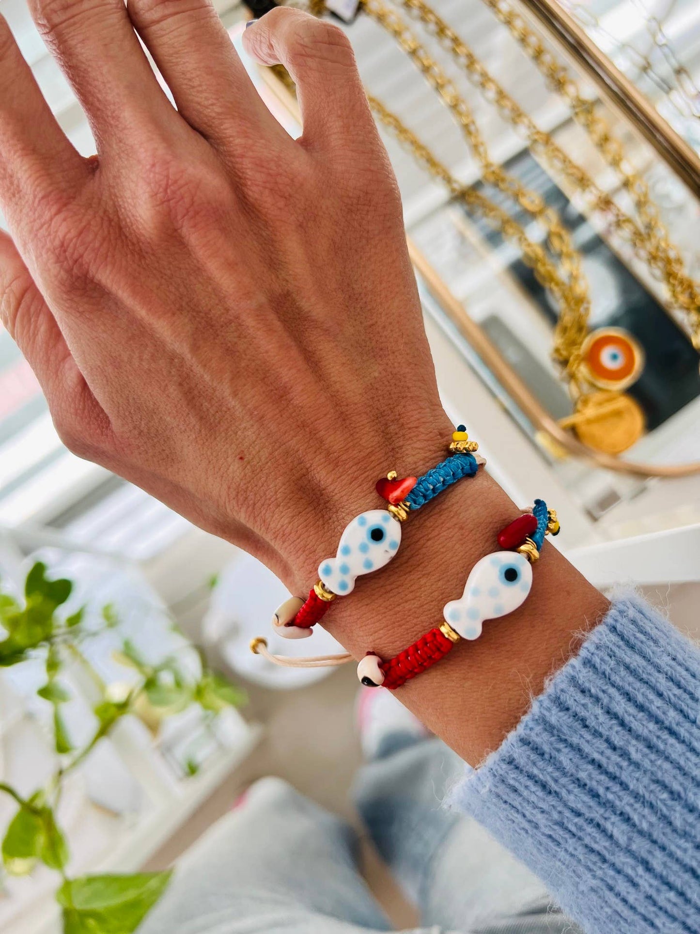 Summer bracelet with fish