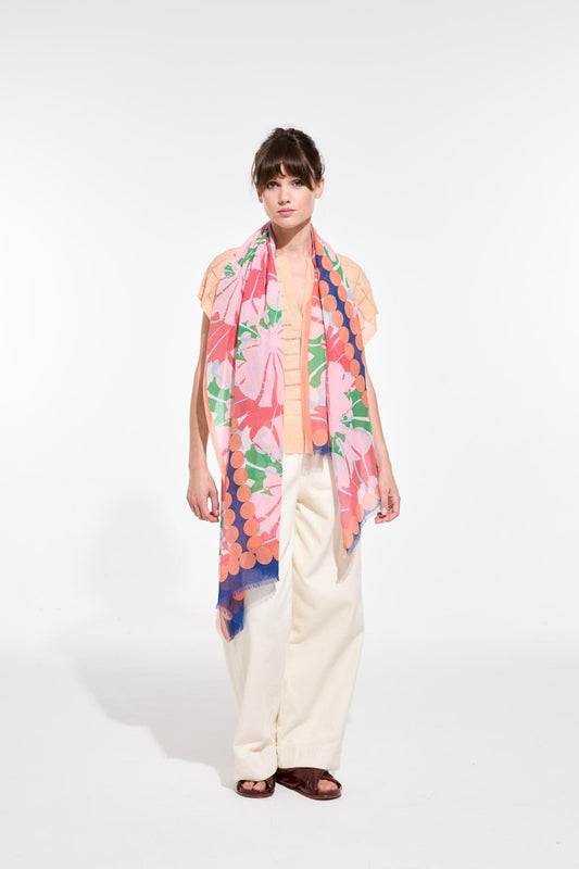 Mapoésie - Pink Pavot Scarf