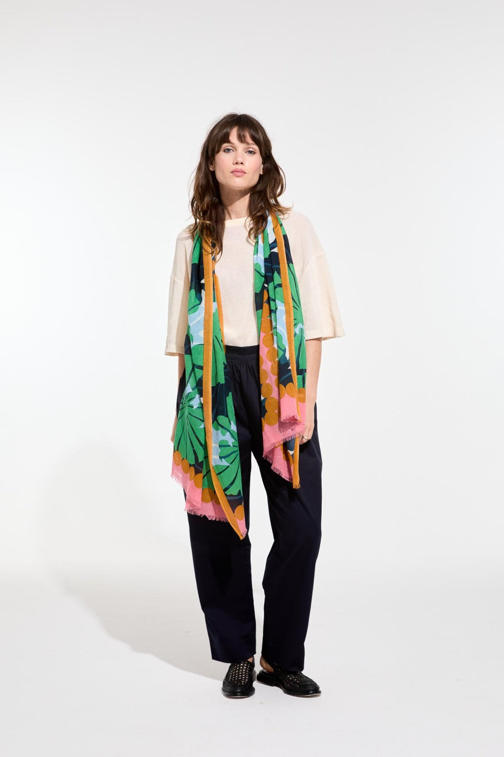 Mapoésie - Green Pavot Scarf