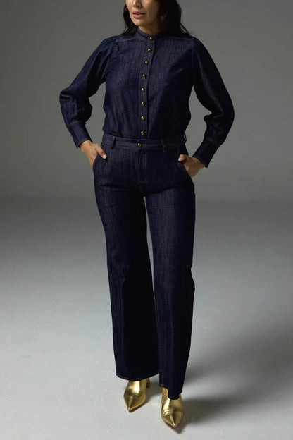 Zoe Kratzmann - Hanker Top | Dark Denim Zoe Kratzmann