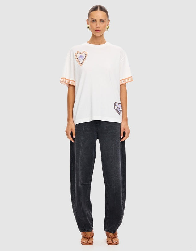 KIVARI - Marit Oversized Tee | Ivory