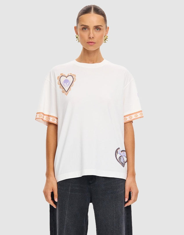 KIVARI - Marit Oversized Tee | Ivory