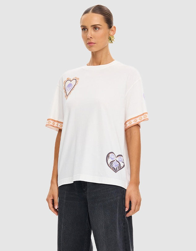 KIVARI - Marit Oversized Tee | Ivory