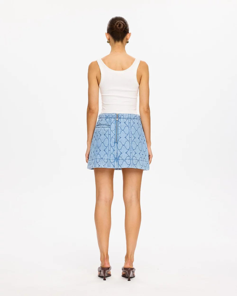 KIVARI - Joey Denim Mini Skirt