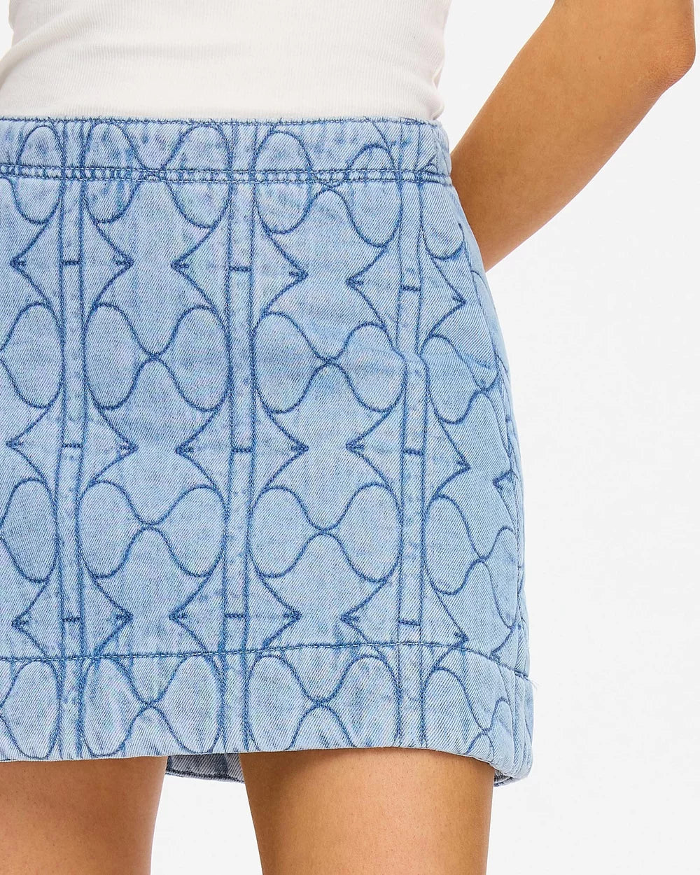 KIVARI - Joey Denim Mini Skirt