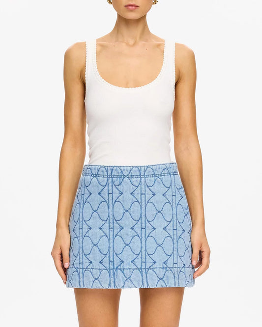 KIVARI - Joey Denim Mini Skirt