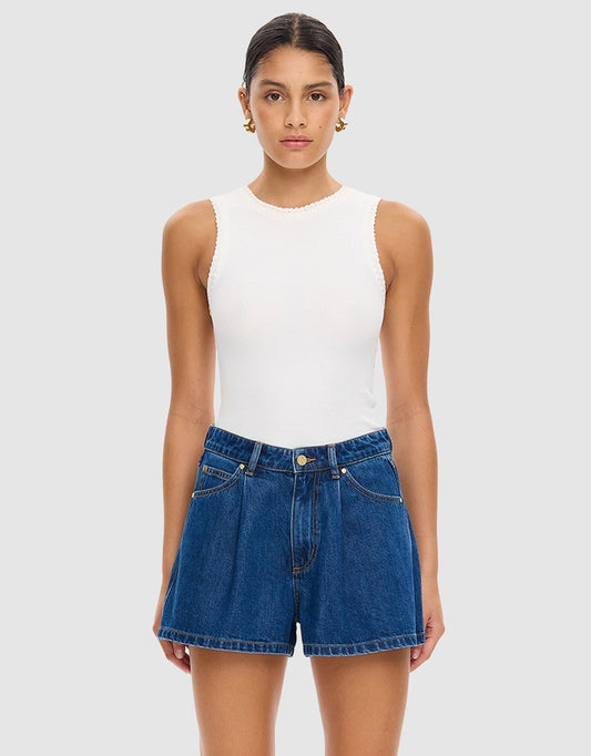 KIVARI - Monroe Denim Short | Indigo Blue