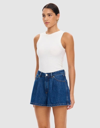KIVARI - Monroe Denim Short | Indigo Blue