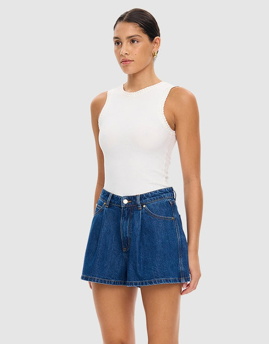 KIVARI - Monroe Denim Short | Indigo Blue