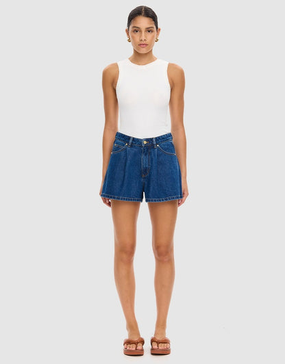 KIVARI - Monroe Denim Short | Indigo Blue