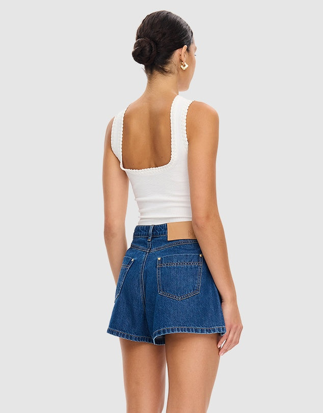 KIVARI - Monroe Denim Short | Indigo Blue