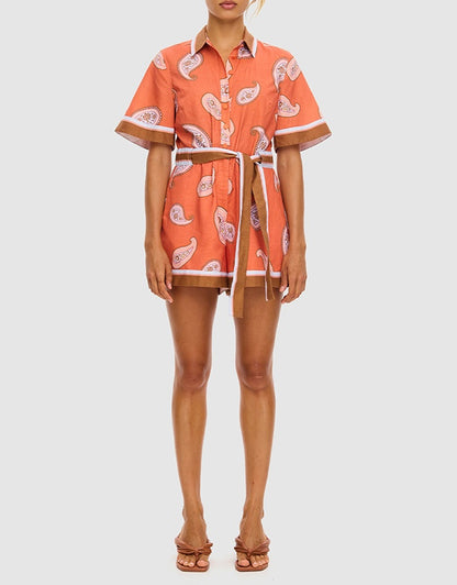 KIVARI - Ezra Playsuit | Coral