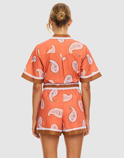 KIVARI - Ezra Playsuit | Coral