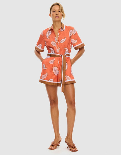 KIVARI - Ezra Playsuit | Coral