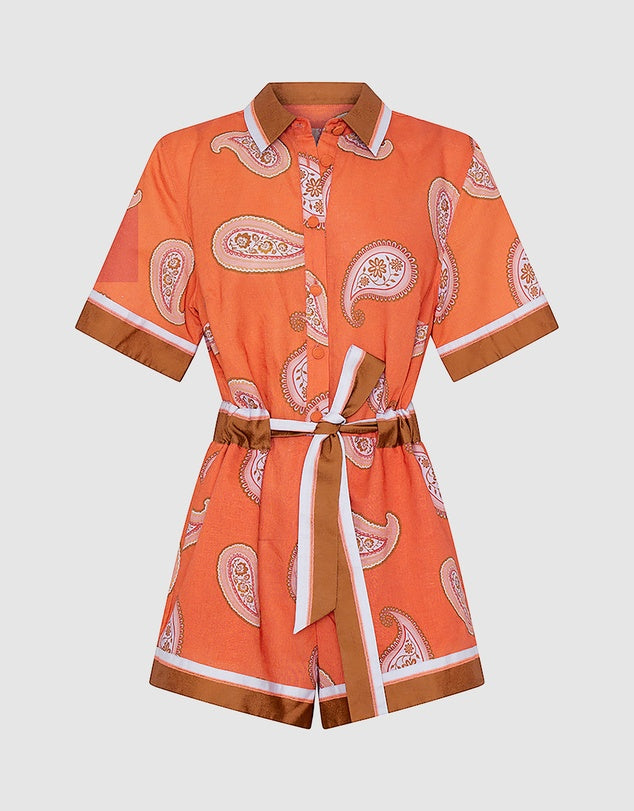 KIVARI - Ezra Playsuit | Coral