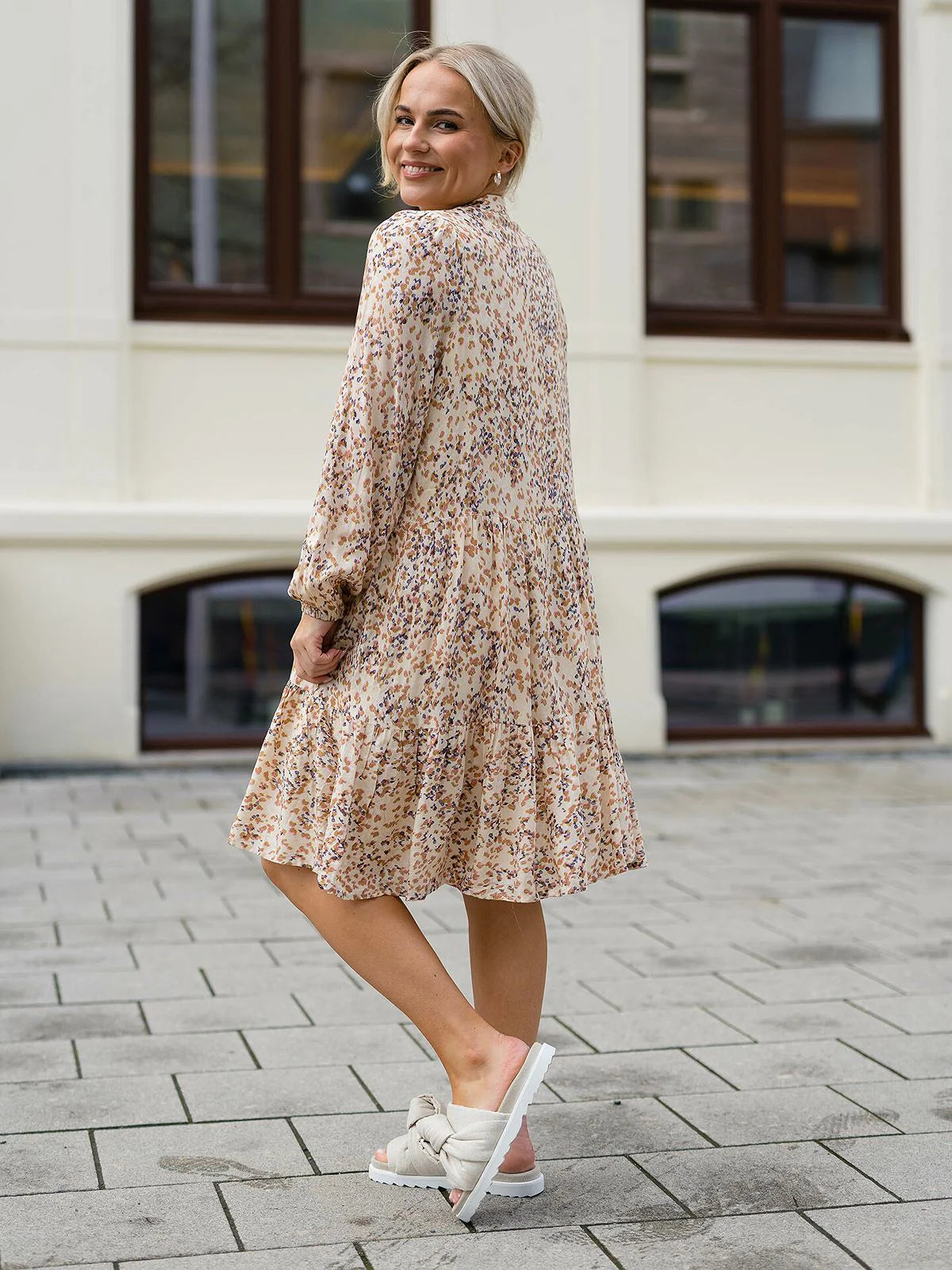 Second Female - Cosmos Dress | Chalk