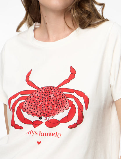 Lolly's Laundry - RomaLL Crab T-Shirt | White