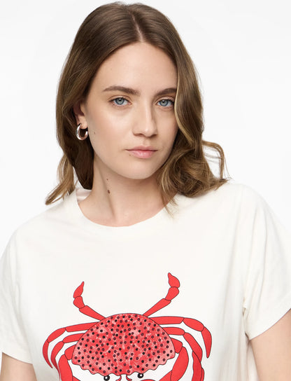 Lolly's Laundry - RomaLL Crab T-Shirt | White