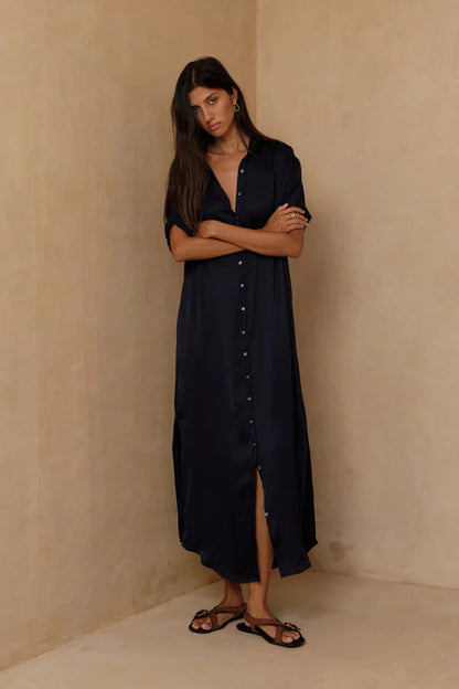 Lilya - Hutton Dress | Navy