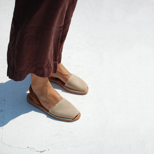 Ria Menorca Australia - Roba Avarcas Menorcan Sandals | Linen Canvas