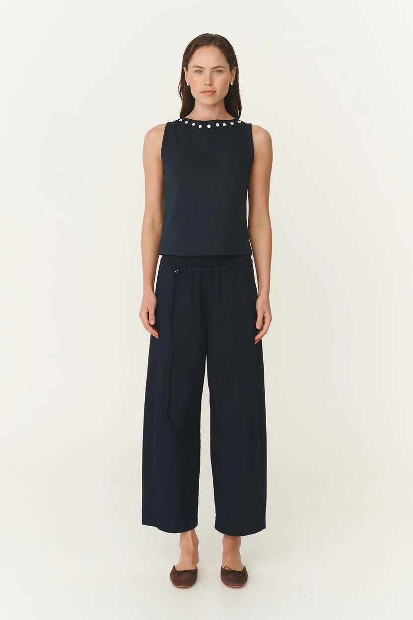 Rowie - Maryanne Barrel Leg Pants | Ink