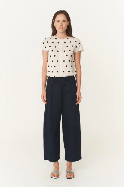 Rowie - Maryanne Barrel Leg Pants | Ink