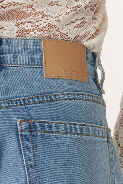 Rowie - Walter Cuffed Straight Jeans | Faded Blue