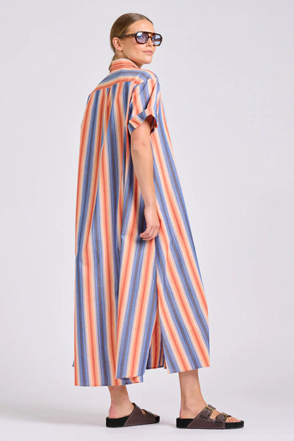 Shirty - The Lucy Dress | Blue Sky Stripe