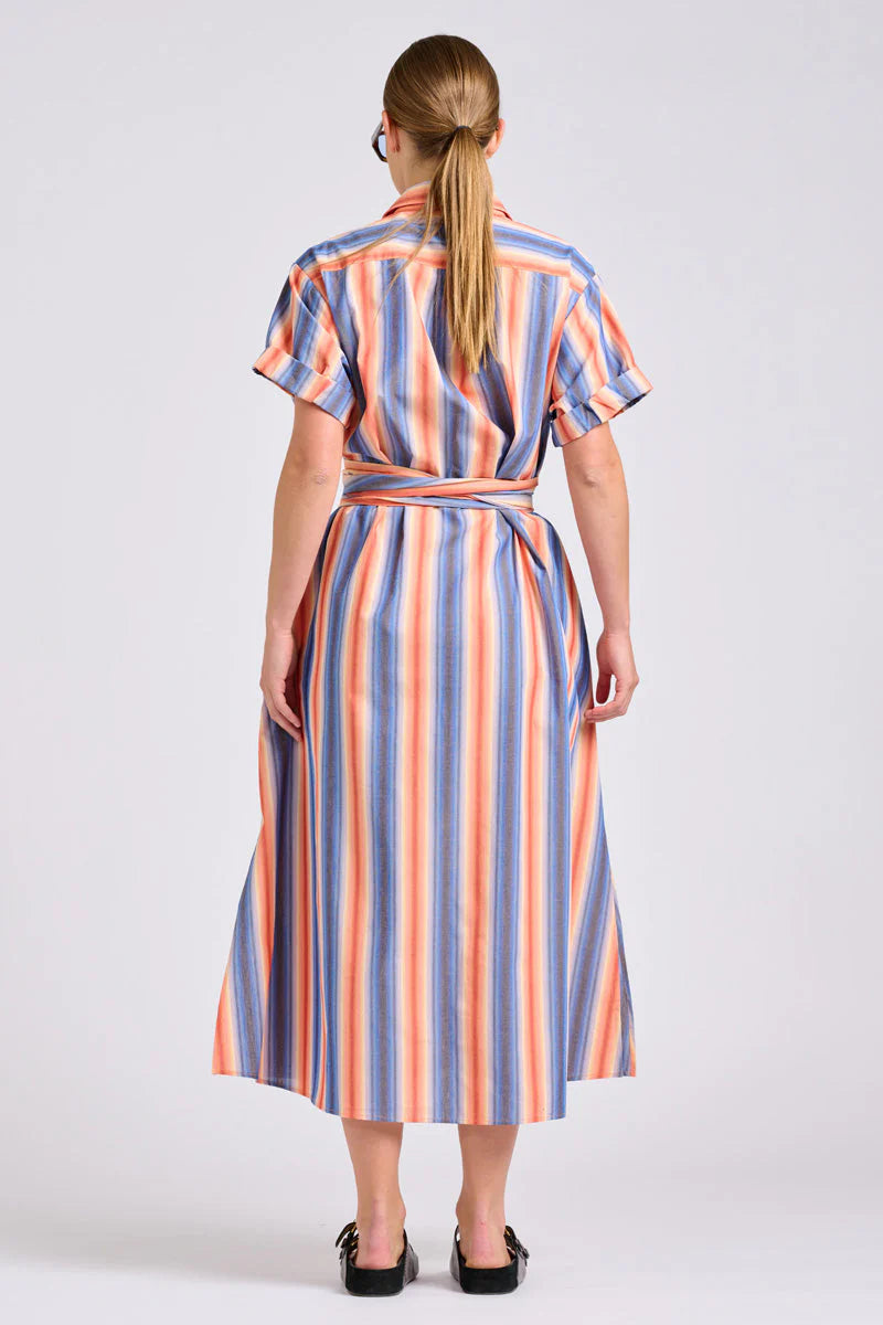 Shirty - The Lucy Dress | Blue Sky Stripe