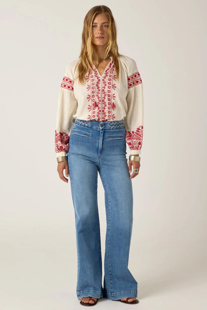 Maison Hotel - Antonella Blouse | Red Cranberry