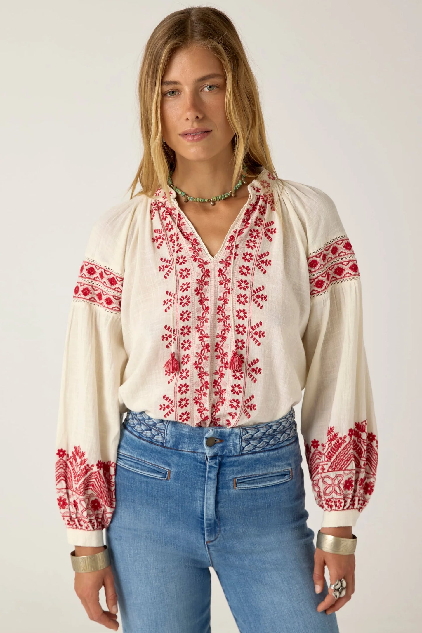 Maison Hotel - Antonella Blouse | Red Cranberry