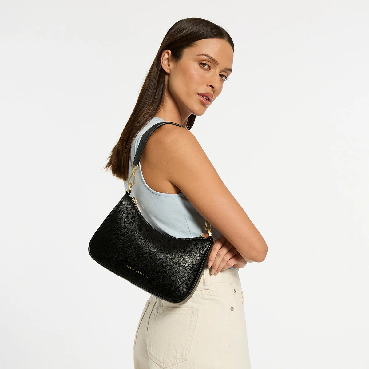 Status Anxiety - Look Both Ways Bag | Black/Brushed Gold