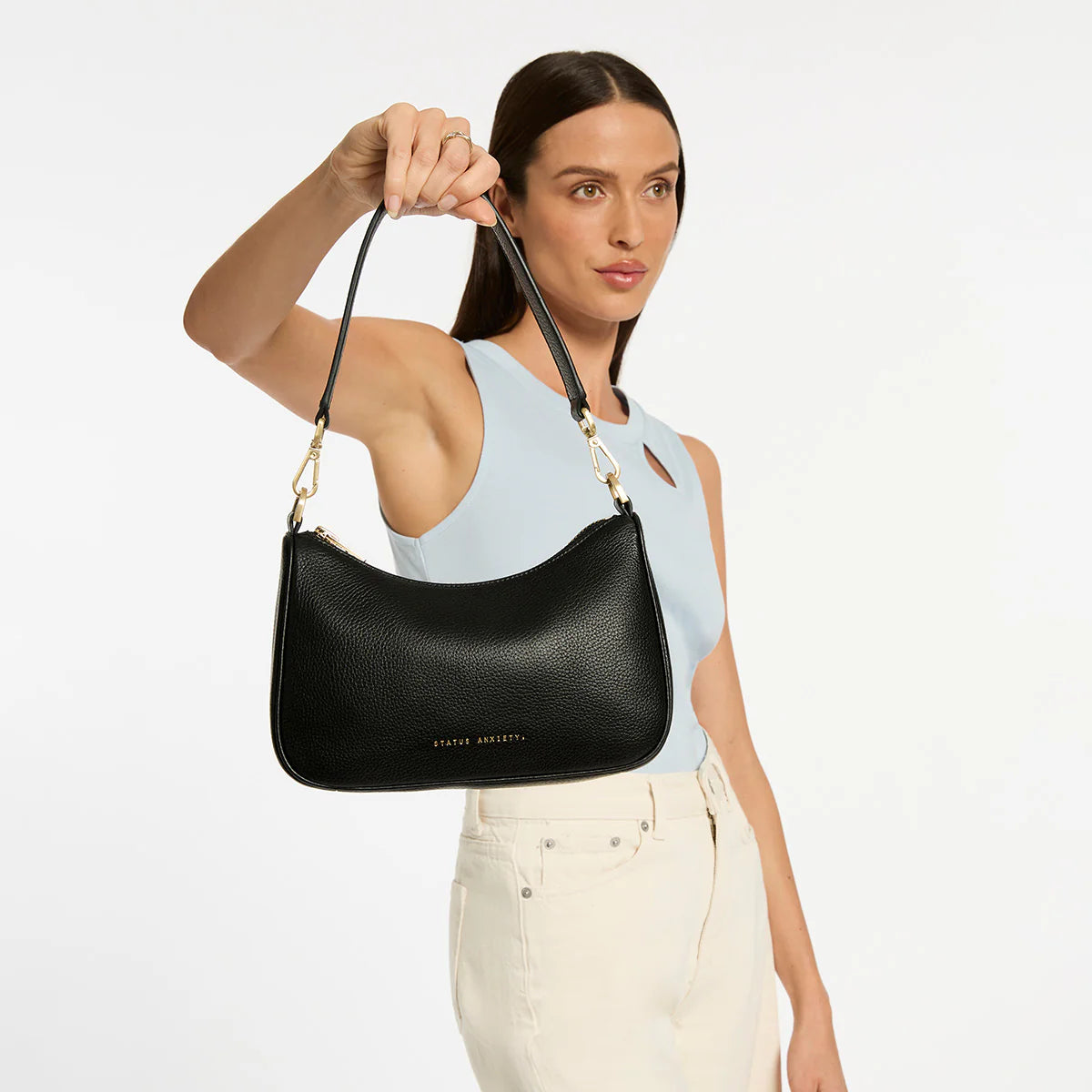 Status Anxiety - Look Both Ways Bag | Black/Brushed Gold