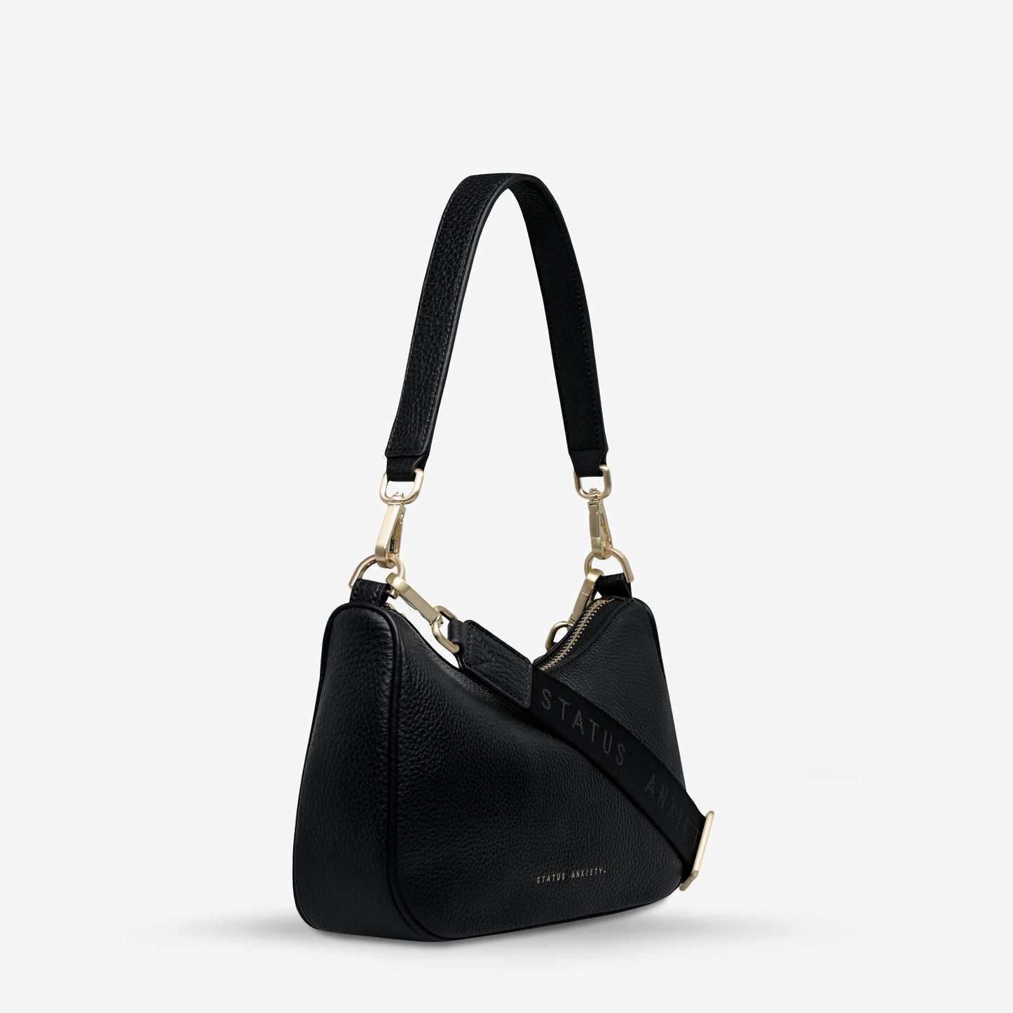 Status Anxiety - Look Both Ways Bag | Black/Brushed Gold