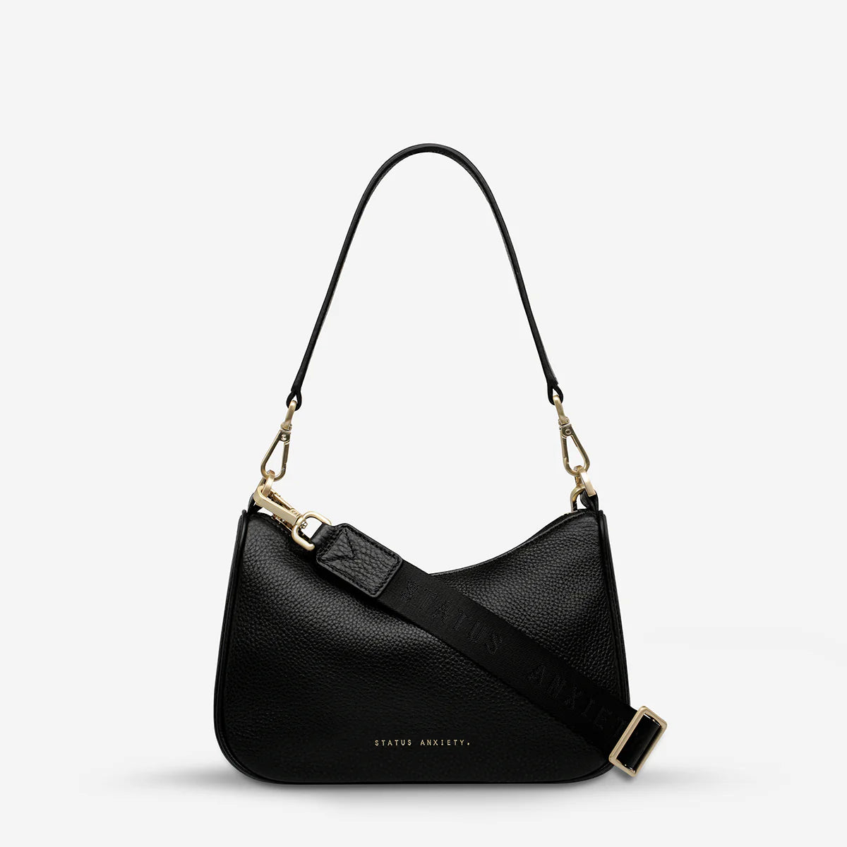 Status Anxiety - Look Both Ways Bag | Black/Brushed Gold