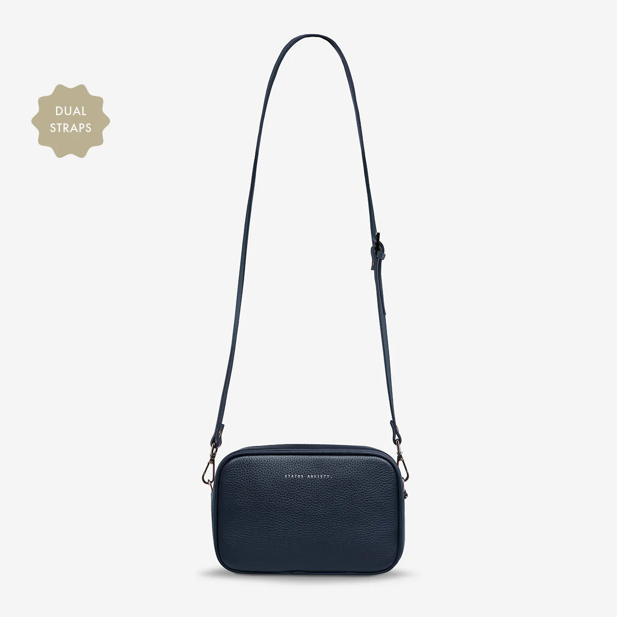 Status Anxiety -Plunder Bag With Dual Straps | Midnight Blue